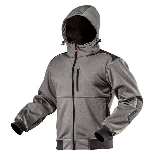 Softshell-työtakki irrotettavalla hupulla, koko L