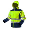 Miniatyrbillede 9 af 9: Hi-Vis Softshell Arbejdsjakke med hætte, gul, str. L