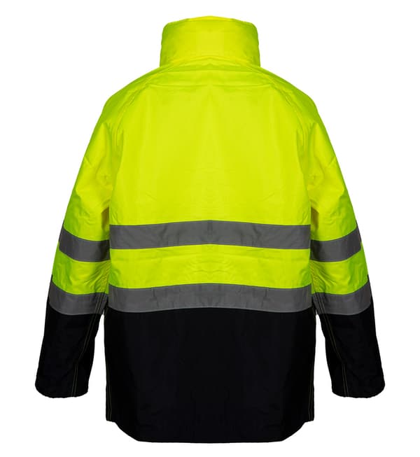 Hi-Vis vandtæt arbejdsjakke, gul, str. XL