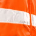 Miniatyrbillede 3 af 8: Hi-Vis Softshell Arbejdsjakke med hætte, orange, str. M