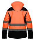 Miniatyrbillede 7 af 8: Hi-Vis Softshell Arbejdsjakke med hætte, orange, str. M
