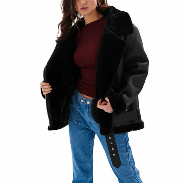 Jakke 24COLOURS Sort Dame - 34