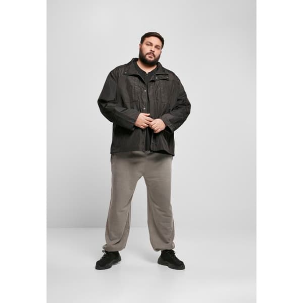 Vindjacka - Urban Classics - Dubbel Ficka - Nylon Crepe - Oversize - Svart
