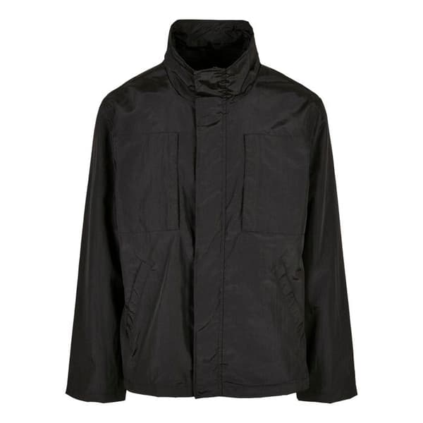 Vindjacka - Urban Classics - Dubbel Ficka - Nylon Crepe - Oversize - Svart