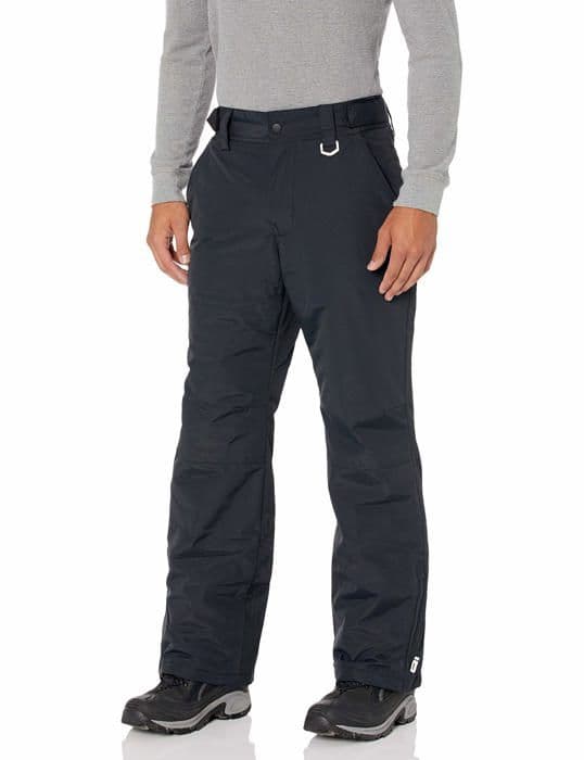 Parka Essentials - AE-M-F20-PTS-131-BlckB-Storlek Large - Amazon Vattentåliga och Isolering Skidbyxor för Herr