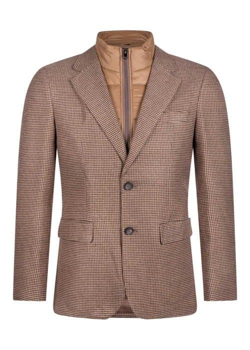 Jacka - vareuse - casaque - blazer 19v69 italia - MATTEO BRUN - Matteo, Herrblazer, Brun, 54