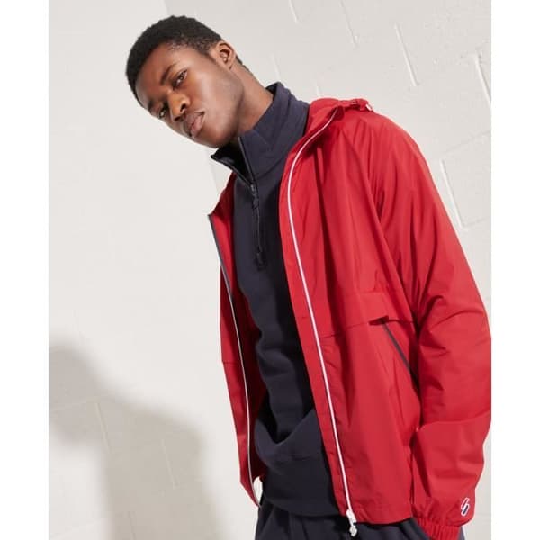 Lätt jacka Superdry Code Sport - Universitet röd - Herr - Långa ärmar - Multisport