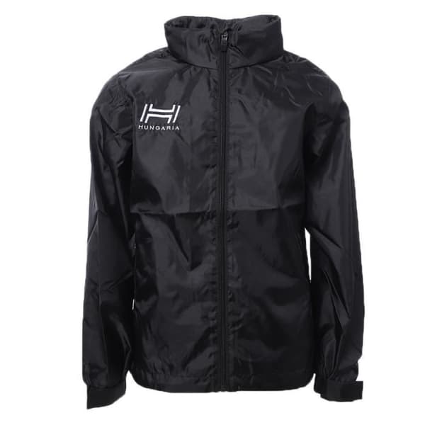 Vindjacka barn - Hungaria - Träning Premium 16-17 - Långa ärmar - 100% polyester - Svart
