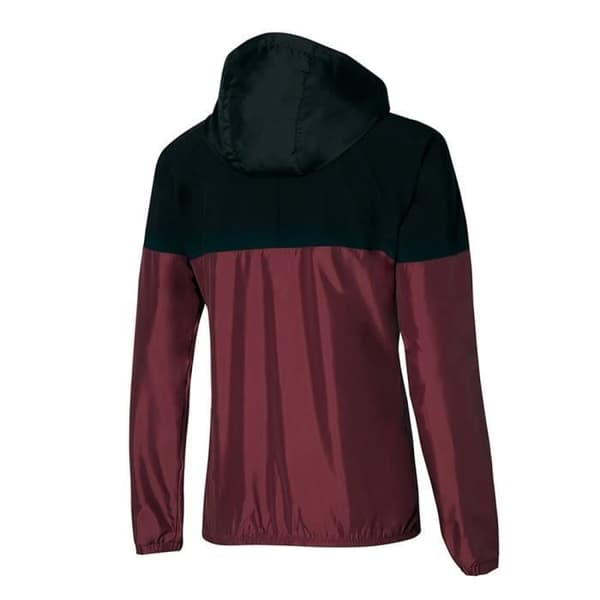 Mizuno Vindjacka för Herr - Bordeaux - Långa ärmar - Polyester