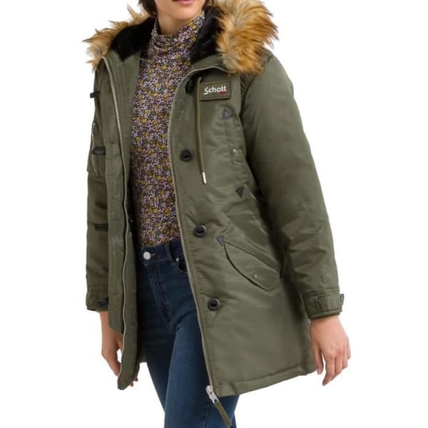 Parkas Kaki Dam Schott Elisa