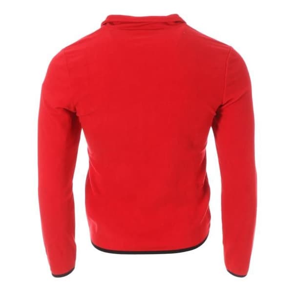 Röd Herrjacka Kappa Vaurion - Långärmad - Broderad Logotyp - Fleece Material