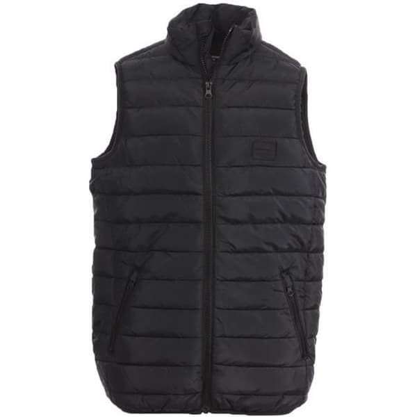 Ärmlös jacka - JACK &amp; JONES - Kille - Svart - Dragkedja - Högt krage