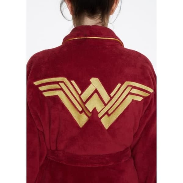 Batman officiell v Superman Wonder Woman i fleece morgonrock