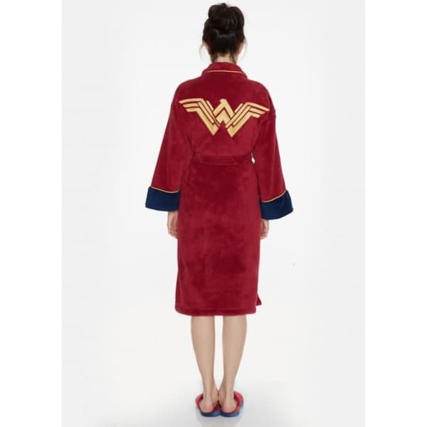 Batman officiell v Superman Wonder Woman i fleece morgonrock