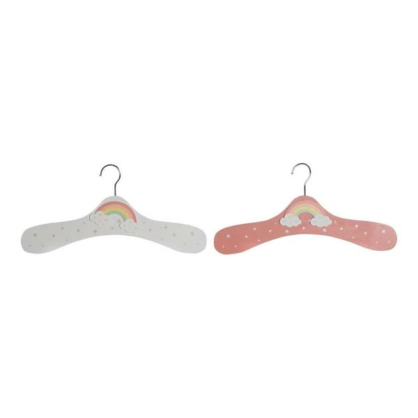 Bøjle DKD Home Decor Træ MDF Regnbue (2 pcs) (35 x 1 x 19 cm)