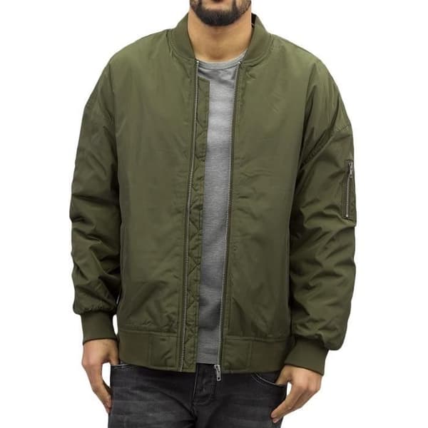 Överdimensionerad bomberjacka - URBAN CLASSICS - Herr - Svart - 100% Polyester
