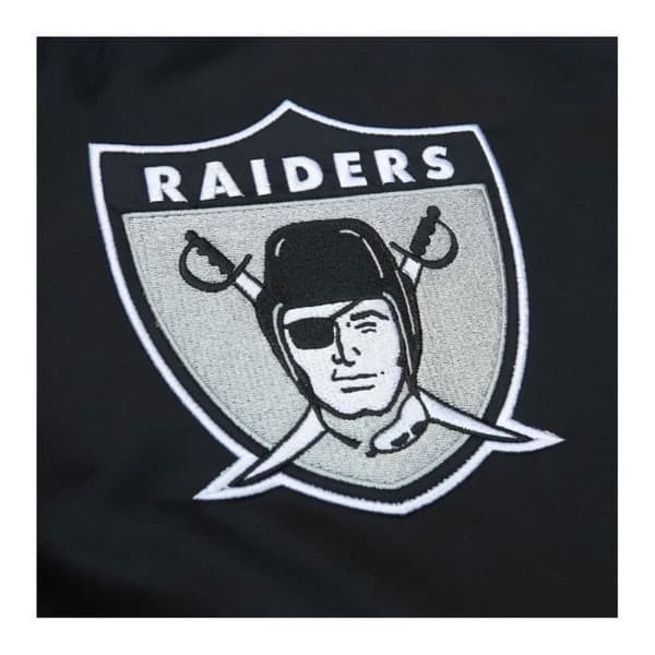 Jacka - Mitchell & Ness - Oakland Raiders - Svart - Storlek L - Optimalt Komfort