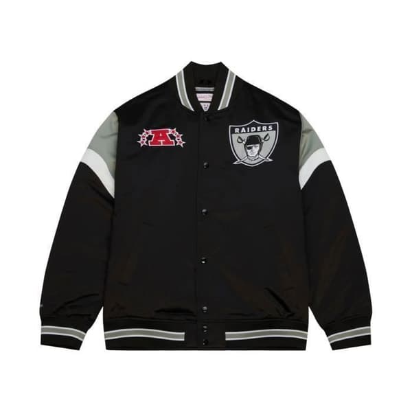 Jacka - Mitchell &amp; Ness - Oakland Raiders - Svart - Storlek L - Optimalt Komfort
