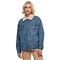 Miniatyrbild 3 av 6: Jeansjacka - Urban Classics - Oversize - Sherpa-krage - Mysig foder - Dam