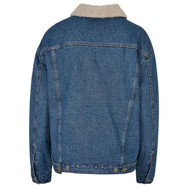 Jeansjacka - Urban Classics - Oversize - Sherpa-krage - Mysig foder - Dam
