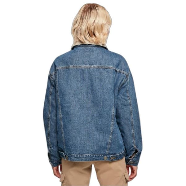 Jeansjacka - Urban Classics - Oversize - Sherpa-krage - Mysig foder - Dam