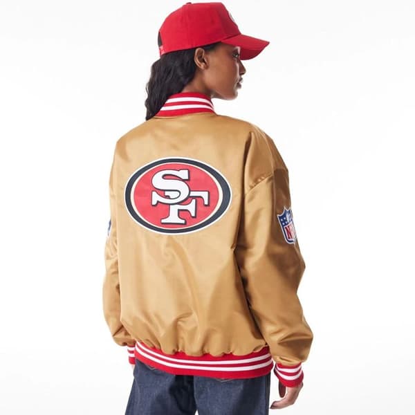 Blouson - New Era - San Francisco 49ers - Satin - Beige - Unisex