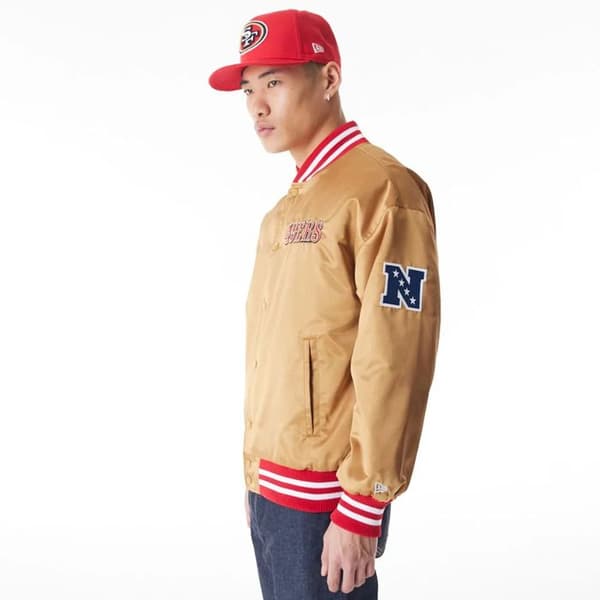 Blouson - New Era - San Francisco 49ers - Satin - Beige - Unisex