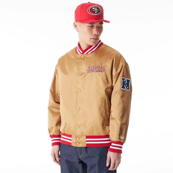 Blouson - New Era - San Francisco 49ers - Satin - Beige - Unisex
