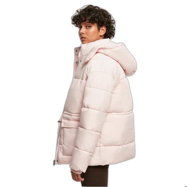 Doudoune dam - Urban Classics - Figursydd - Huva - Sidelommer - Taffeta-foder