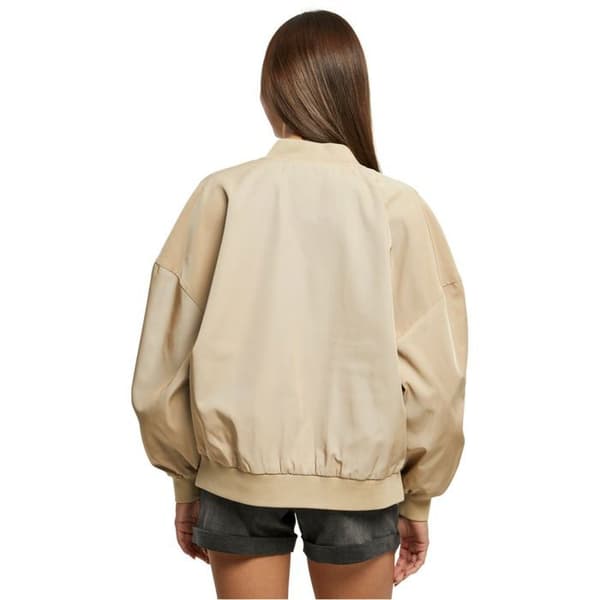 Oversize blusong för kvinnor - Urban Classics - Beige - Återvunnen polyester - Taffetfoder - Praktiska fickor