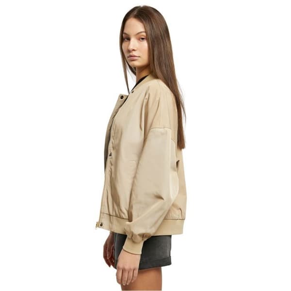 Oversize blusong för kvinnor - Urban Classics - Beige - Återvunnen polyester - Taffetfoder - Praktiska fickor