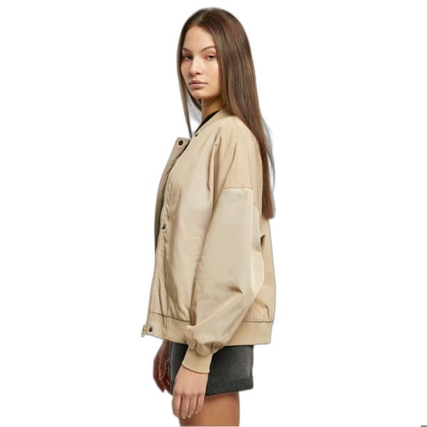 Oversize blusong för kvinnor - Urban Classics - Beige - Återvunnen polyester - Taffetfoder - Praktiska fickor