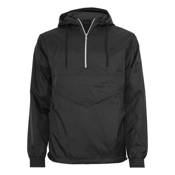 Vindjacka - Urban Classic - Basic Tröja - Svart - 100% Polyester - Dragkedja på bröstet