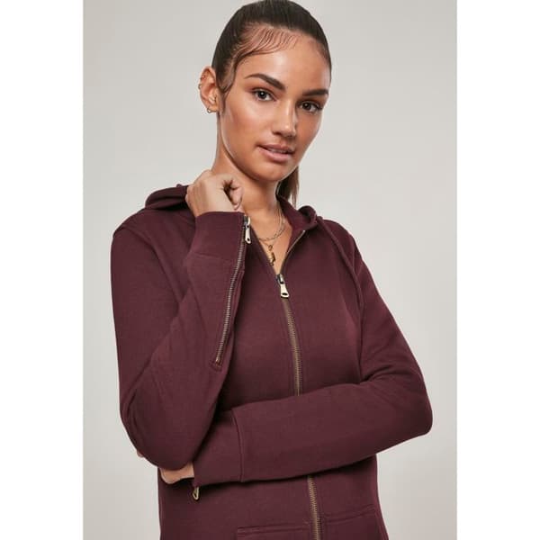 Kvinna parka - Urban Classic - Mörkröd - Multisport - Bekväm - Design med huva