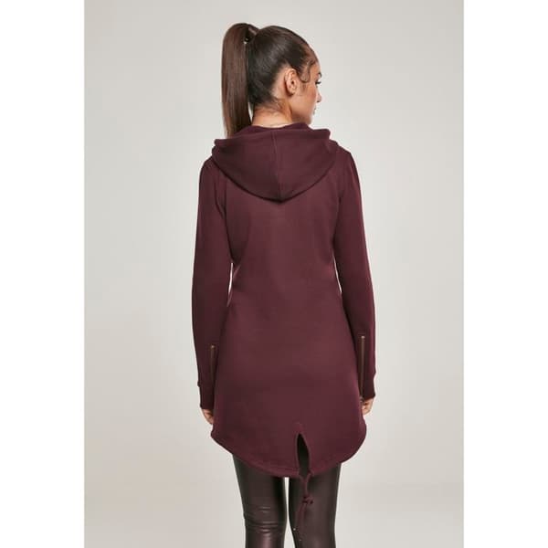 Kvinna parka - Urban Classic - Mörkröd - Multisport - Bekväm - Design med huva