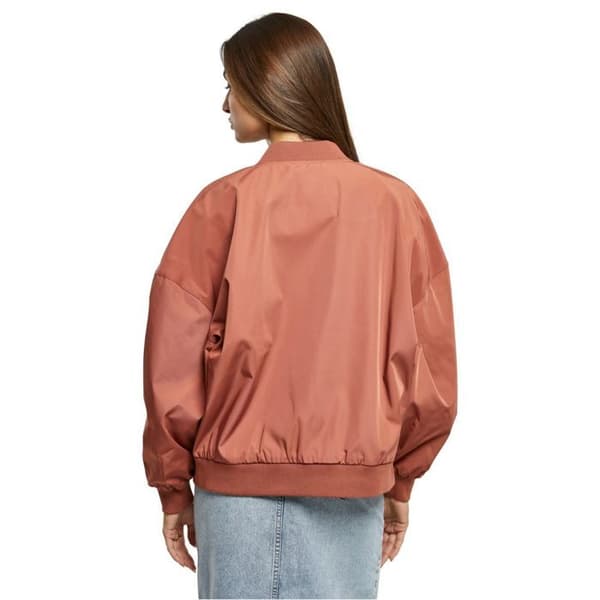 Blouson oversize dam - Urban Classics - Terrakotta - Återvunnen polyester - Taftfoder - 2 fickor