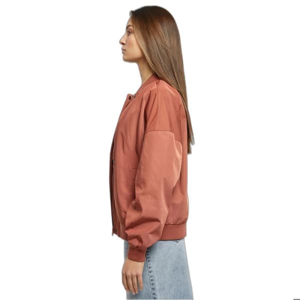Blouson oversize dam - Urban Classics - Terrakotta - Återvunnen polyester - Taftfoder - 2 fickor