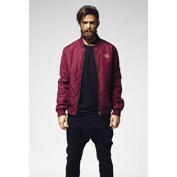 Parka - Urban Classics - Marinblå bomber - 100% polyester - Kviltad effekt - 2 sidofickor