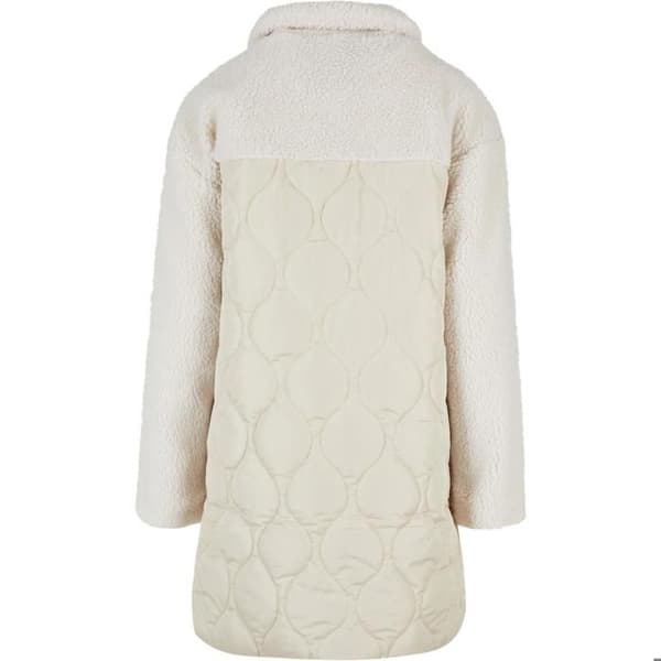 Doudoune oversize dam - Urban Classics - Beige - Sherpa - Polyester quiltad - Bekväm