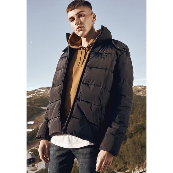 Parka - Urban Classic - Huva - Svart - Unisex - Multisport