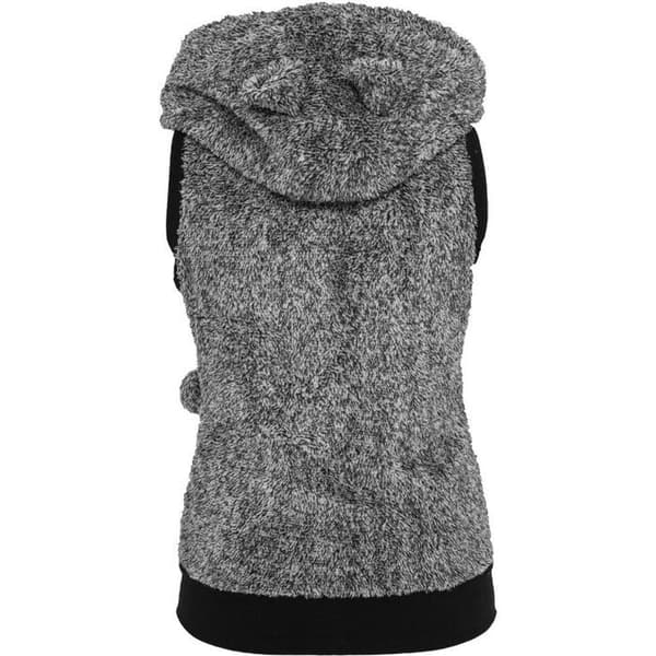 Damväst - Urban Classics - Blandad teddy - Utan ärmar - Justerbar huva - 2 fickor