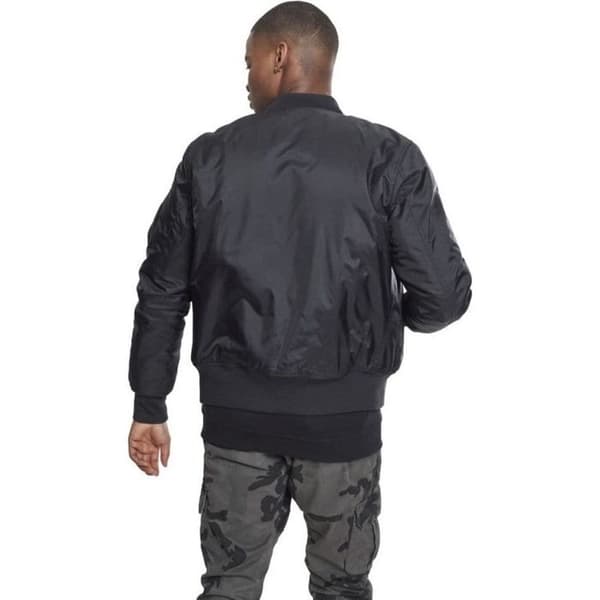 Jacka - Urban Classic - Basic Bomber - Svart - Unisex - Stora storlekar
