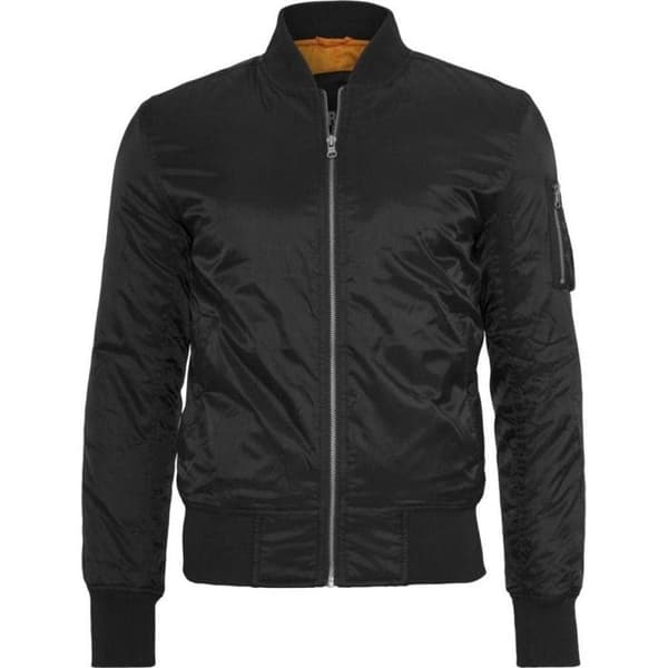Jacka - Urban Classic - Basic Bomber - Svart - Unisex - Stora storlekar