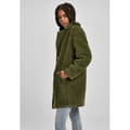 Miniatyrbild 5 av 6: Damsk parka - Urban Classic - Oversized - Olivfärg - Arbetsklädesstil - Teddy-fur krage