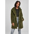 Miniatyrbild 2 av 6: Damsk parka - Urban Classic - Oversized - Olivfärg - Arbetsklädesstil - Teddy-fur krage