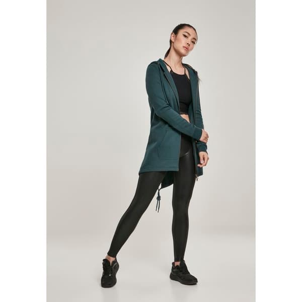 Damsk parka - Urban Classic - Hoodtröja - Mörkgrön - Multisport - Bekväm
