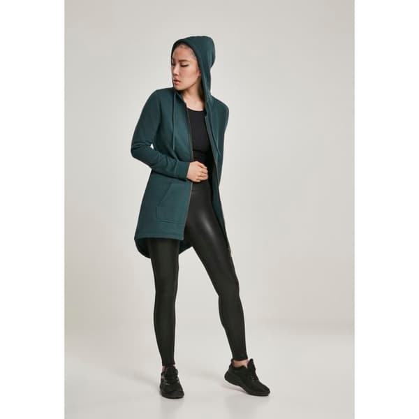 Damsk parka - Urban Classic - Hoodtröja - Mörkgrön - Multisport - Bekväm