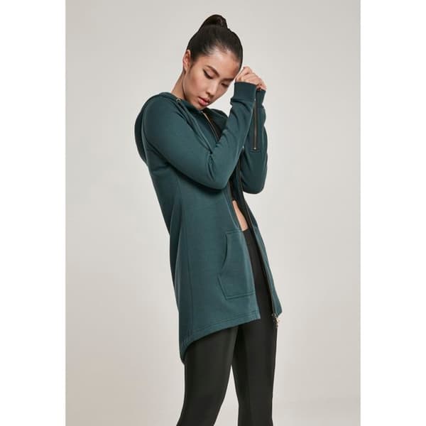 Damsk parka - Urban Classic - Hoodtröja - Mörkgrön - Multisport - Bekväm