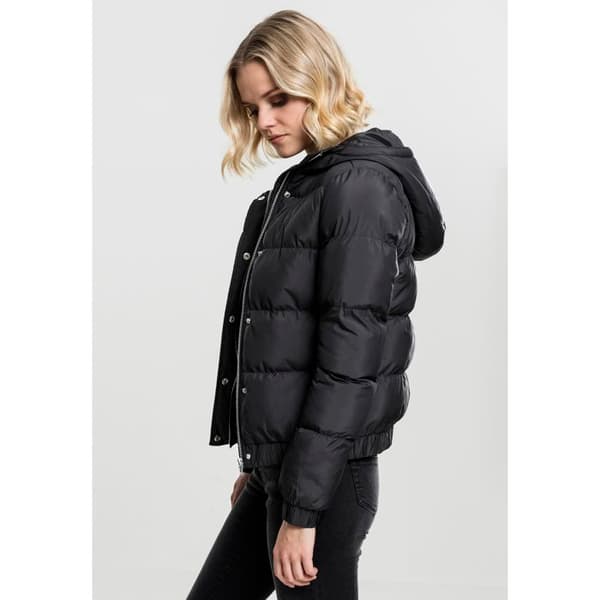 Damsk parka - Urban Classic - Huva - Svart - Multisport - Vuxen