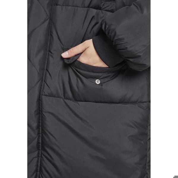 Parka dam - Urban Classics - Fuskpäls Pufferjacka - Lång - Svart - Bekväm och stilren